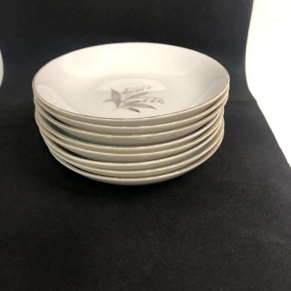 kaysons golden rhapsody fine‎ china dessert bowl 5.5 inches bellflowers
